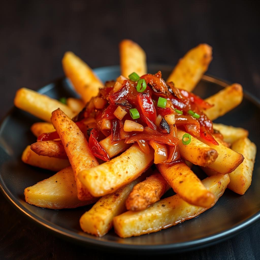 Chilli Onion Potato Wedges